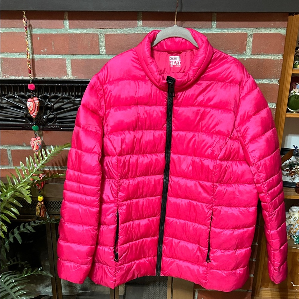 32 Degrees Women's Puffer Jacket - Bright Pink
